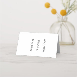 Create Your Own white Place Card