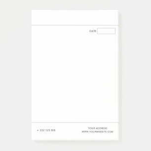 Create Your Own White Post-it Notes