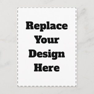 Create Your Own white  Postcard