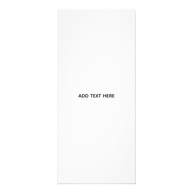 Create Your Own White  Rack Card (Front)