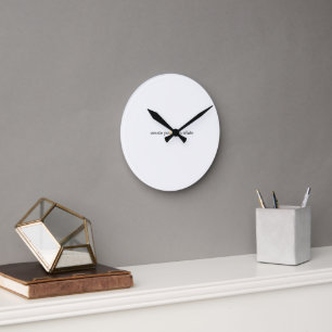 create your own white round clock