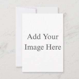 Create Your Own white  RSVP Card