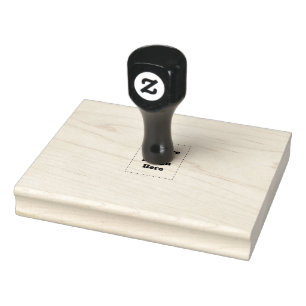 Create Your Own white Rubber Stamp