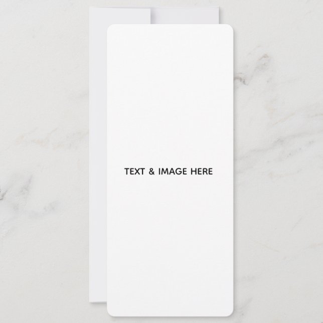 Create Your Own white Save The Date (Front)
