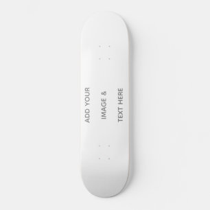 Create Your Own white  Save The Date Skateboard