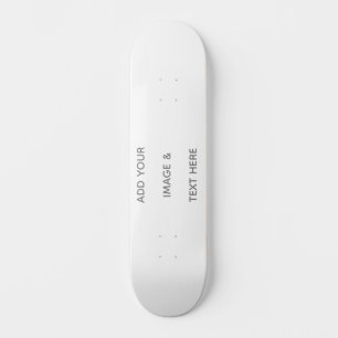 Create Your Own white  Save The Date Skateboard