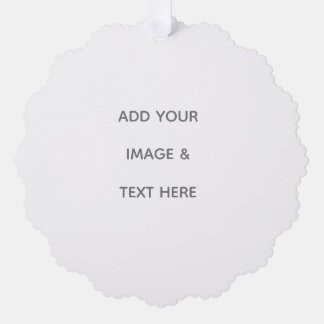Create Your Own white Save The Date Tree Decoration Card