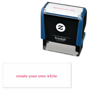 create your own white self-inking stamp