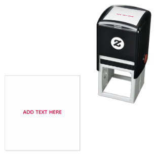 Create Your Own White Self-inking Stamp