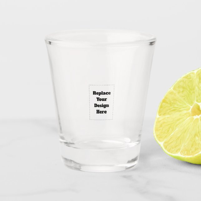 Create Your Own white  Shot Glass (Front)