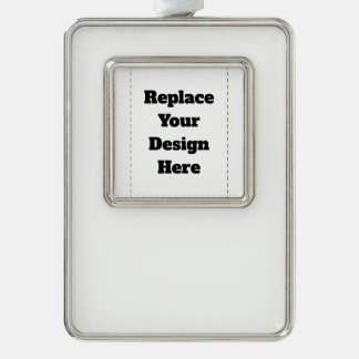 Create Your Own white Silver Plated Framed Ornament
