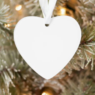 Create Your Own White Simple Ornament