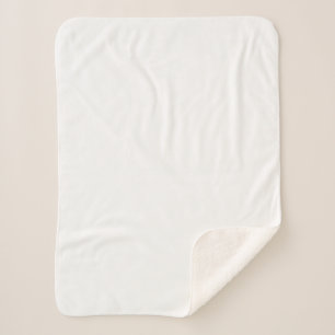 Create Your Own white Small Sherpa Blanket