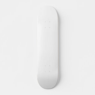 Create Your Own white solid 7 3/4" Skateboard Deck
