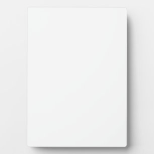 Create Your Own white solid Custom 5x7 with Easel Plaque