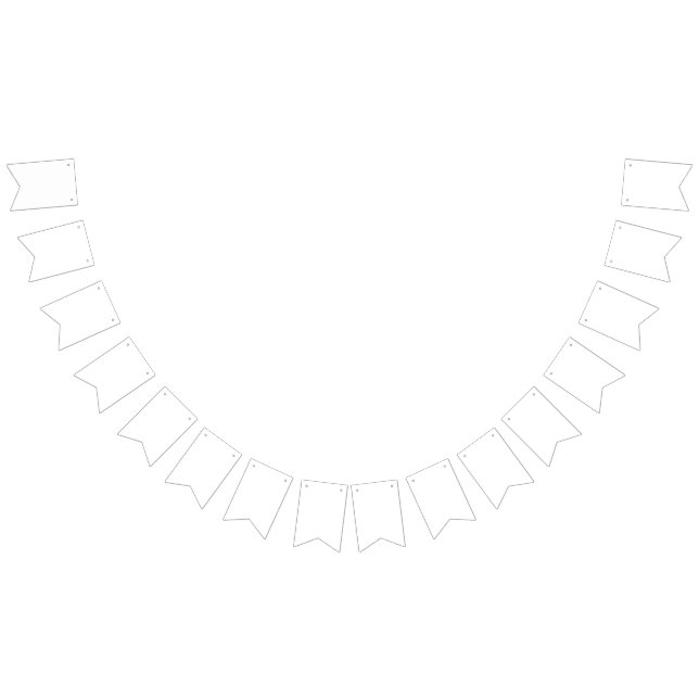 Create Your Own White Solid Custom Bunting (All)