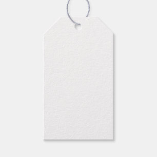 Create Your Own White Solid Custom Gift Tags