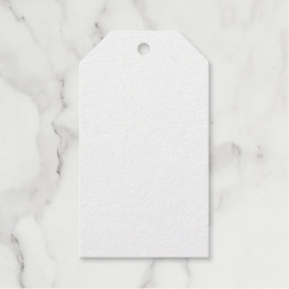 Create Your Own White Solid Custom Gift Tags