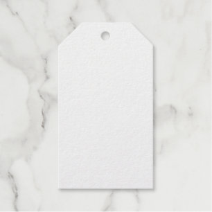 Create Your Own White Solid Custom Gift Tags
