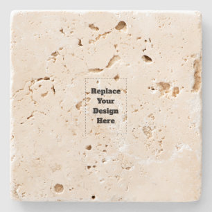 Create Your Own white  Stone Coaster
