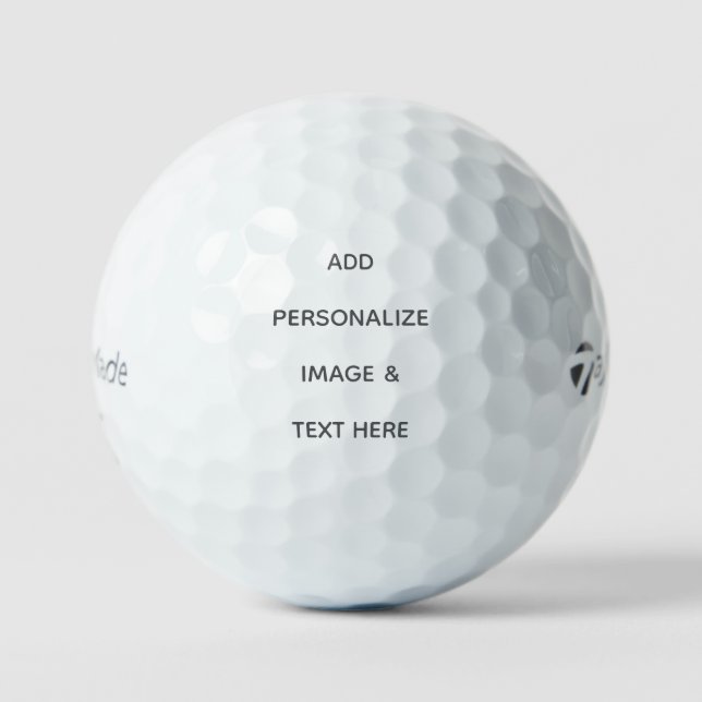 Create Your Own white Taylor Made Golf Balls (Front)