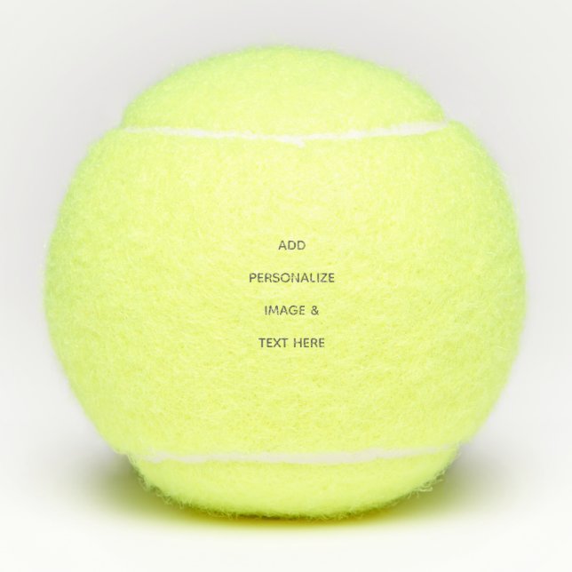 Create Your Own white  Tennis Balls (Front)