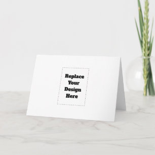 Create Your Own white  Thank You Card