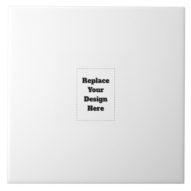 Create Your Own white  Tile (Front)