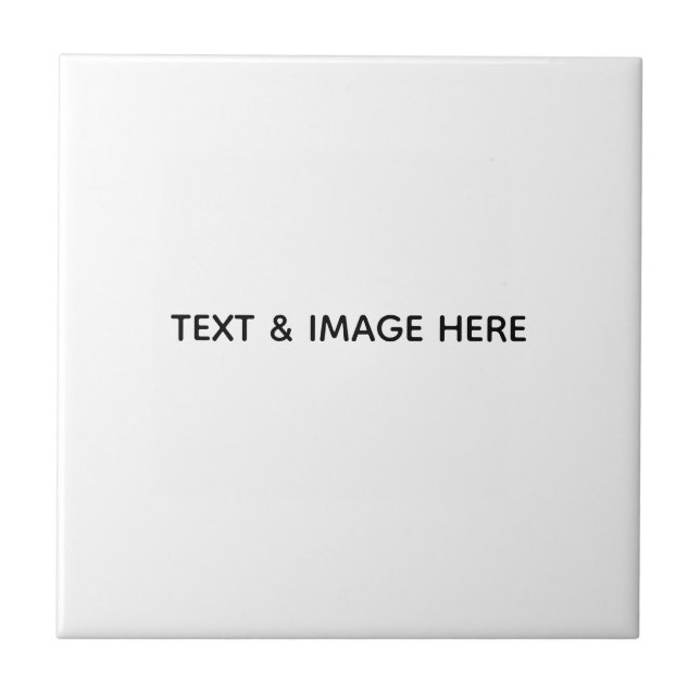 Create Your Own white Tile (Front)