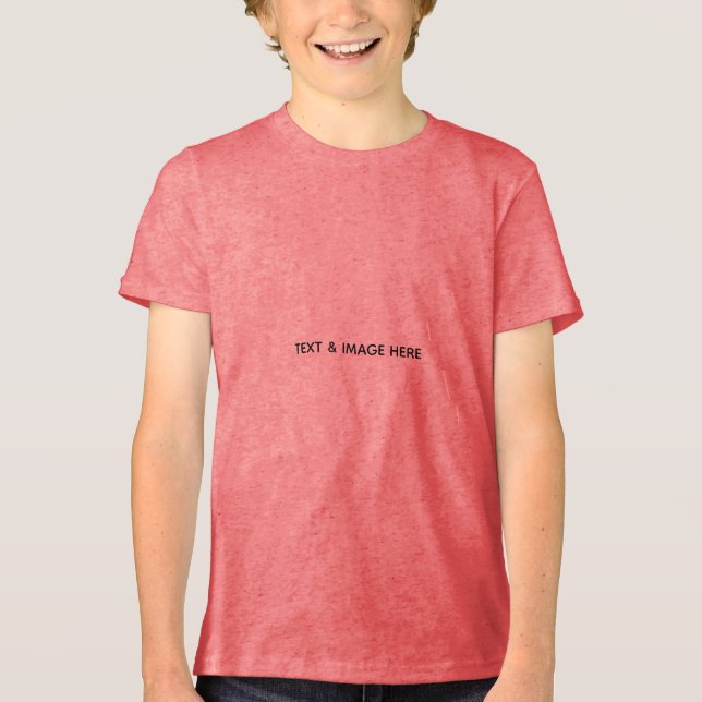 Create Your Own white Tri-Blend Shirt (Front)