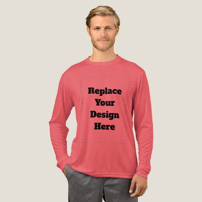Create Your Own white  Tri-Blend Shirt (Full Front)