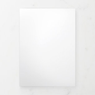 Create Your Own white Tri-Fold Card
