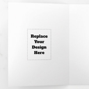 Create Your Own white  Tri-Fold Card