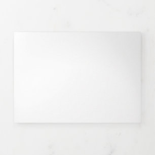 Create Your Own white  Tri-Fold Invitation