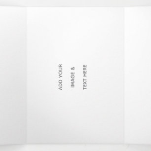 Create Your Own white  Tri-Fold Programme