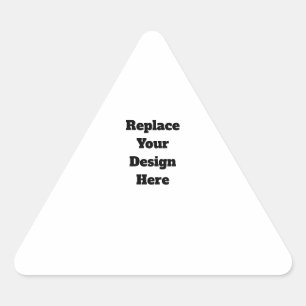 Create Your Own white  Triangle Sticker