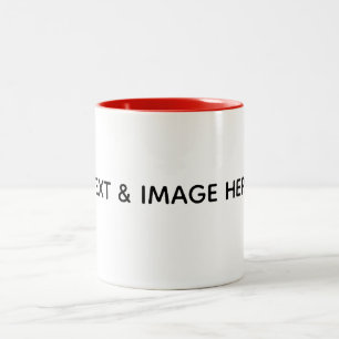 Create Your Own white Two-Tone Coffee Mug