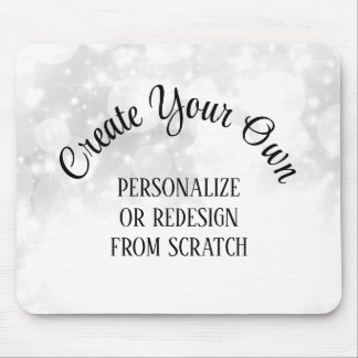 Create Your Own White Wedding Mouse Pad