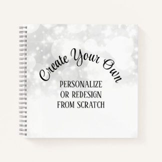 Create Your Own White Wedding Notebook