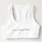 Create Your Own White Women's Sports Bra