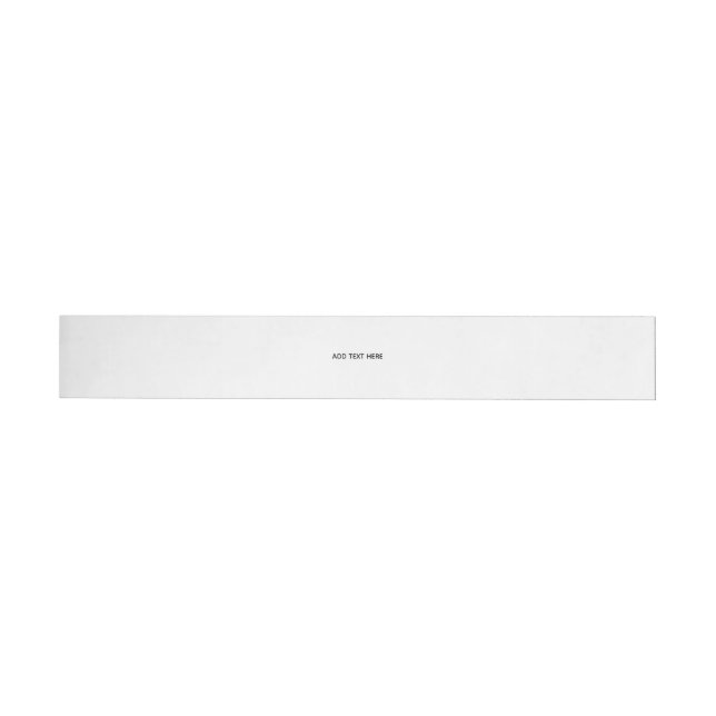 Create Your Own White  Wrap Around Label (Individual)