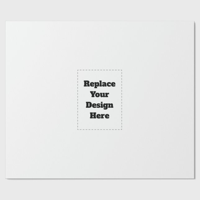 Create Your Own white  Wrapping Paper (Flat)