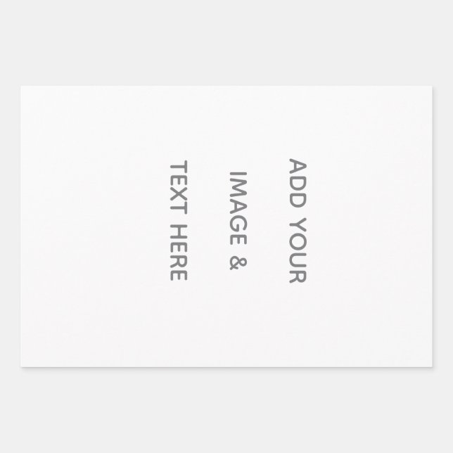 Create Your Own white  Wrapping Paper Sheet (Front)