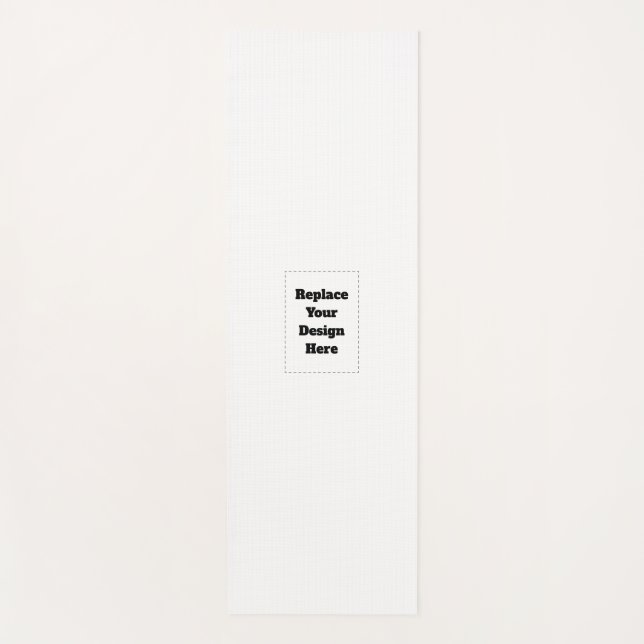 Create Your Own white  Yoga Mat (Front)
