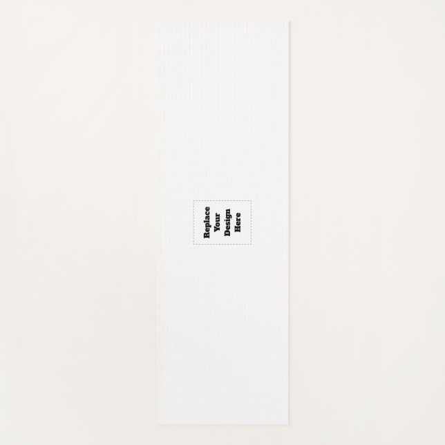 Create Your Own white  Yoga Mat (Front)