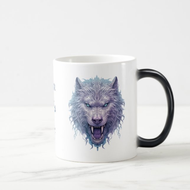 Create Your Own Wicked Purple Wolf Magic Mug (Right)