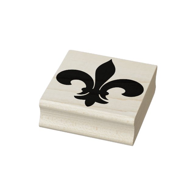 Create Your Own Wide Fleur De Lis Rubber Stamp (Stamp)