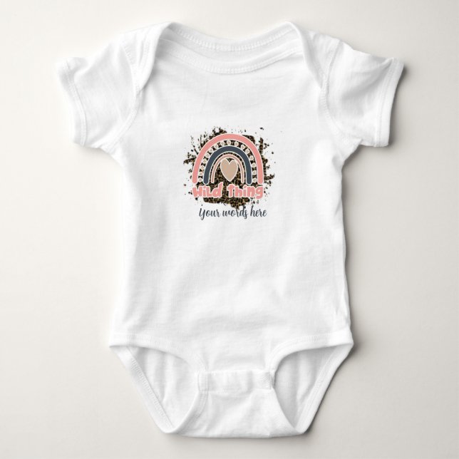 Create Your Own Wild Thing Baby Bodysuit (Front)
