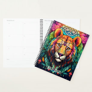Create Your Own Wild Tribal Lioness Totem Animal Planner