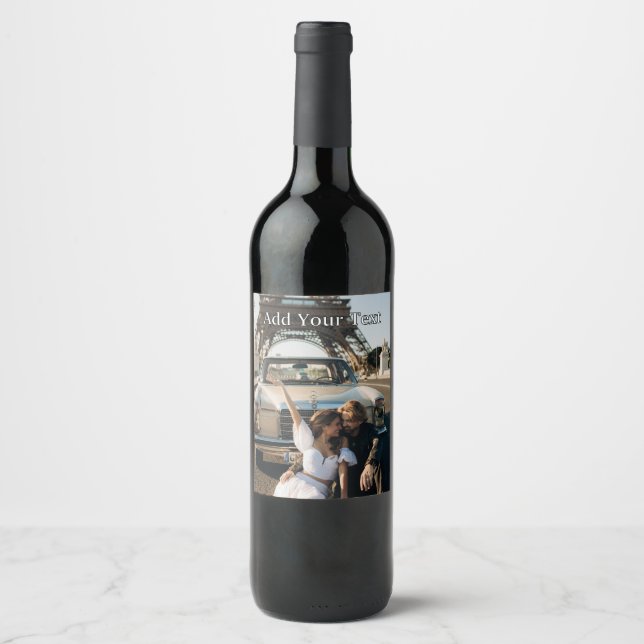 Create your own wine bottle labels! label (Front)